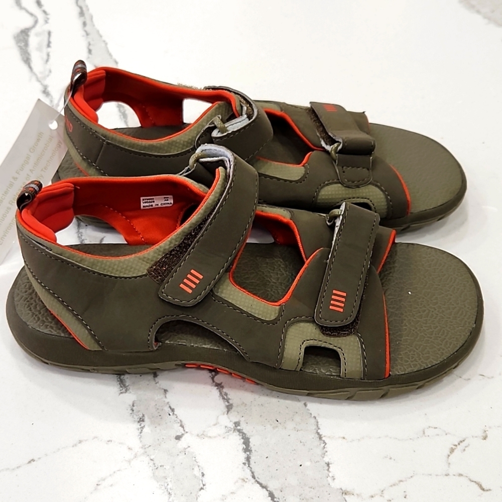 Lands’ End Kids Sport Sandals Size 2 Adjustable Outdoor Water Hiking Shoes